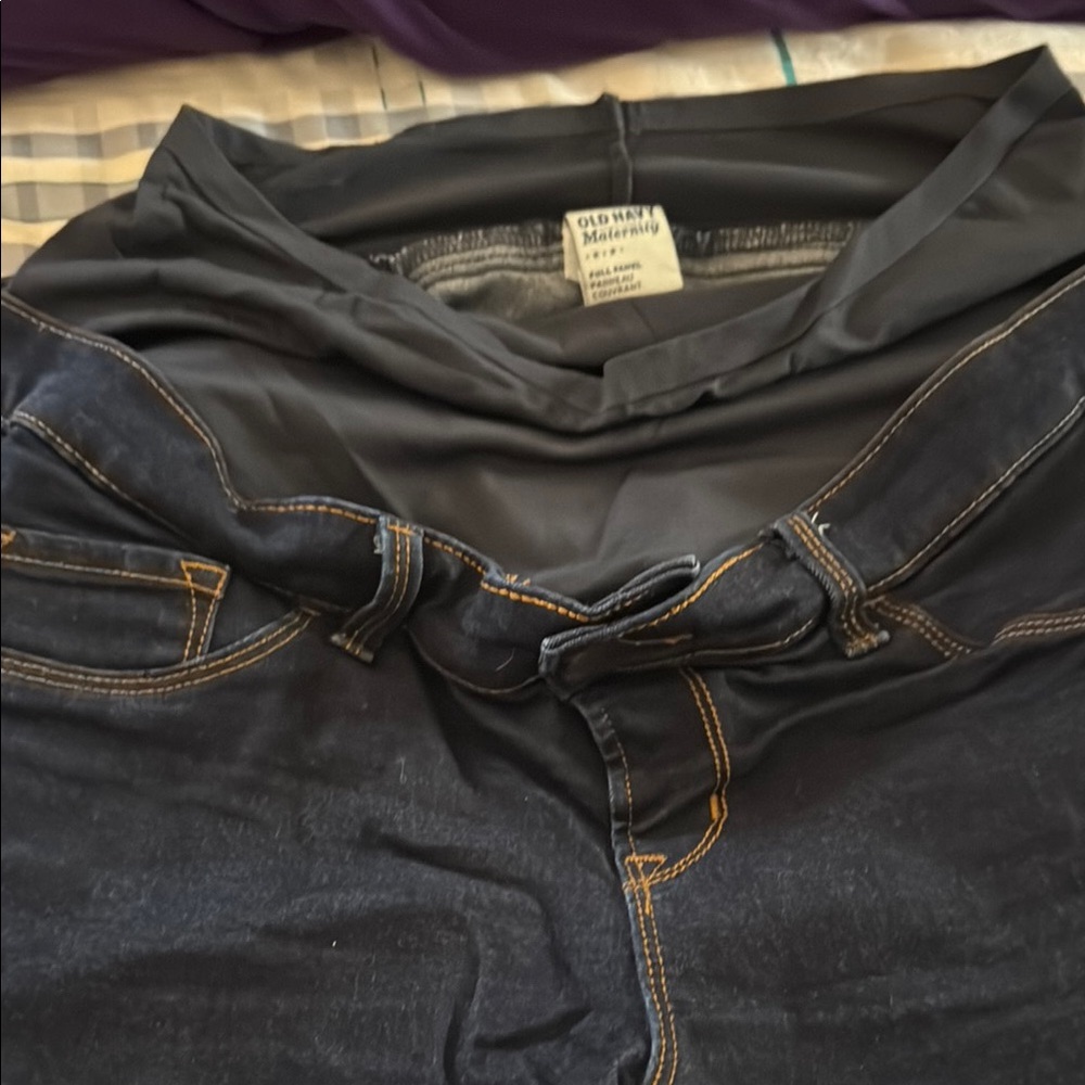 Old Navy Maternity Jeans “Rockstar” Skinny Full Panel 12